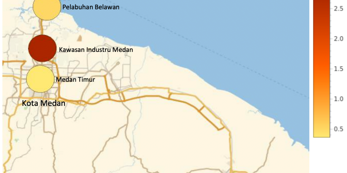Peta laju Korosi Kota Medan