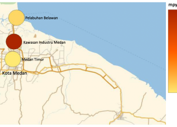 Peta laju Korosi Kota Medan