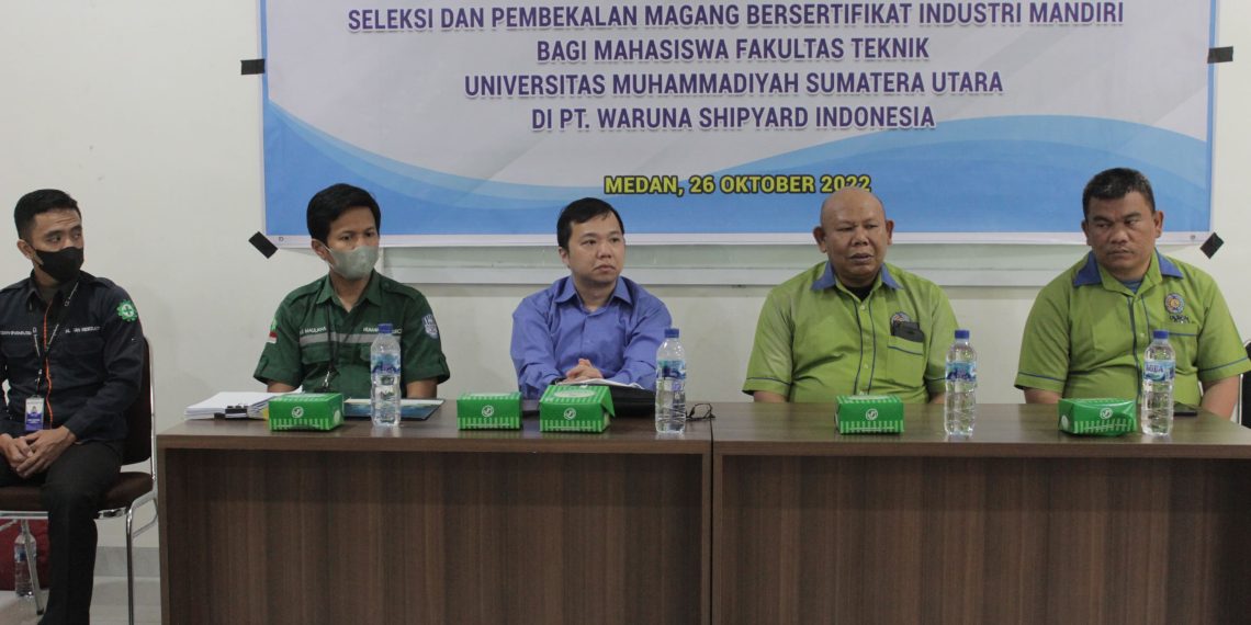 Fakultas Teknik UMSU Kembali Kirim Mahasiswa Magang MBKM Selama 1 Tahun ke PT.Waruna Shipyard Indonesia